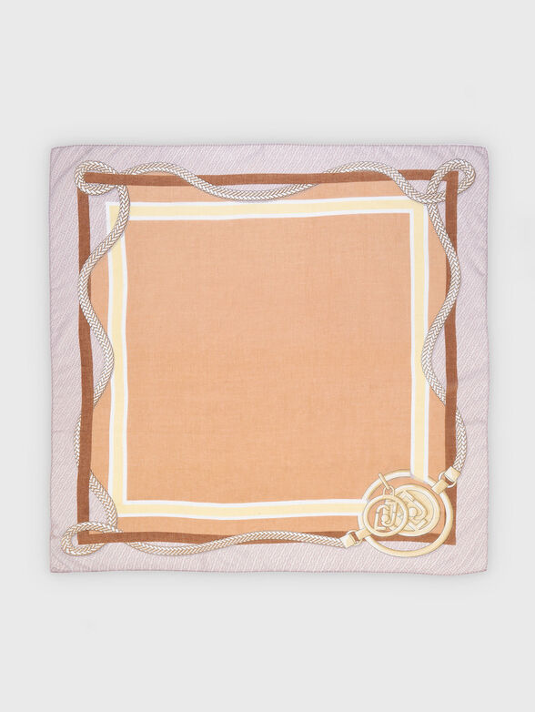 Square scarf with print - 2