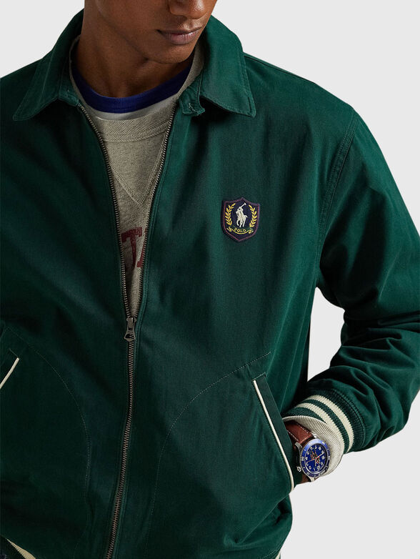Bomber jacket with logo patch - 4