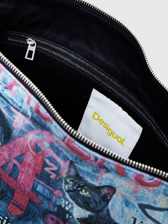 Bag with graffiti print - 6