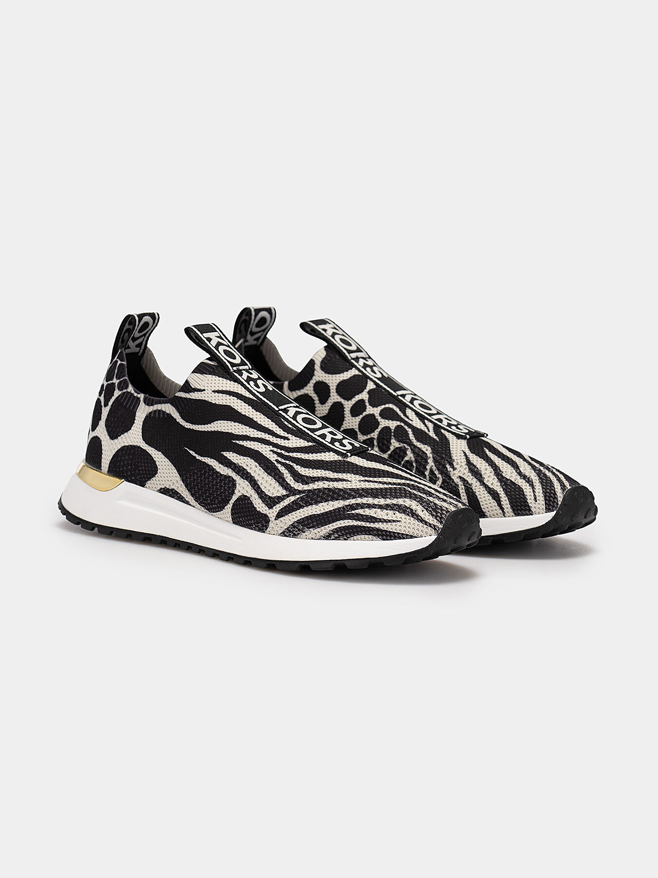 BODIE slip on sneakers with animal print brand MICHAEL KORS Globalbrandsstore en