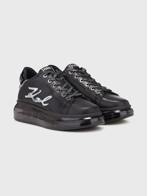 KAPRI KUSHION leather shoes with accent sole - 2