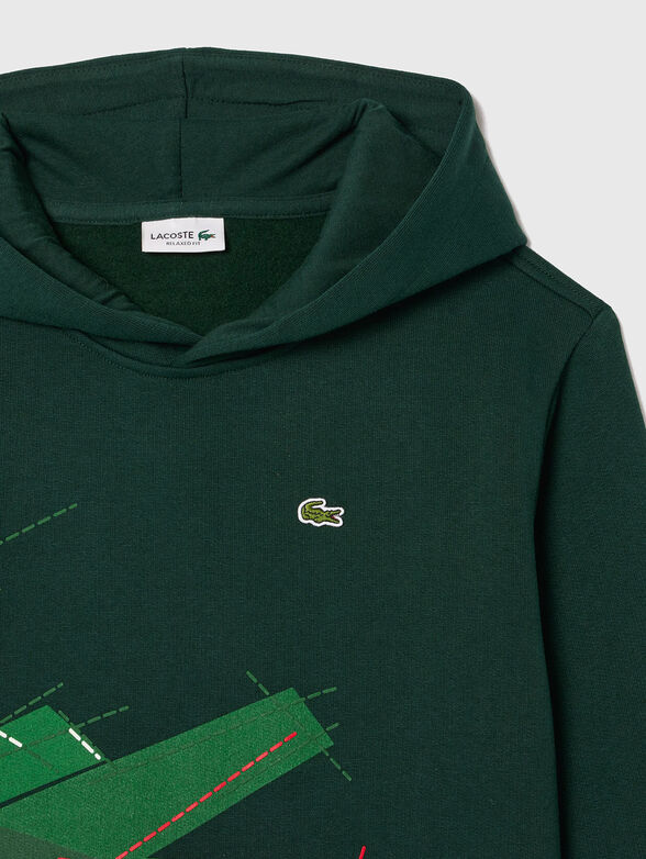 Green sweatshirt with logo - 2