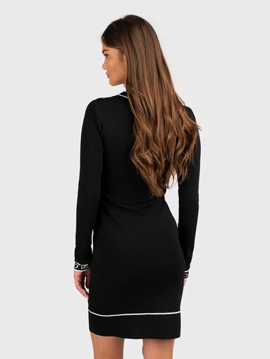 Dress with floral print and logo - 3