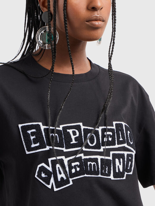 T-shirt with contrast logo - 4