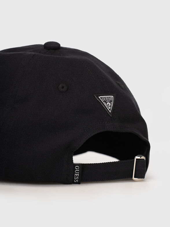 Cap with logo embroidery in black - 4