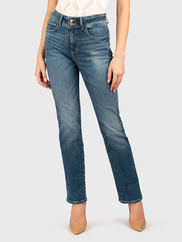 Straight jeans with logo - 1
