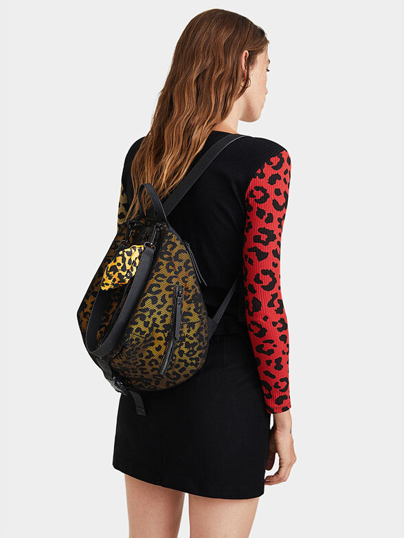 Small backpack with animal print - 2