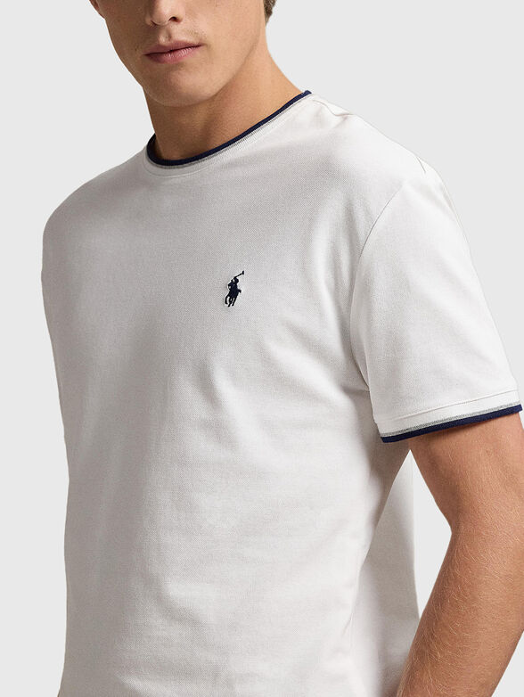 Cotton T-shirt with contrasting elements - 4