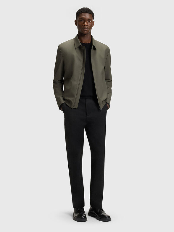 Wool jacket with classic collar - 2