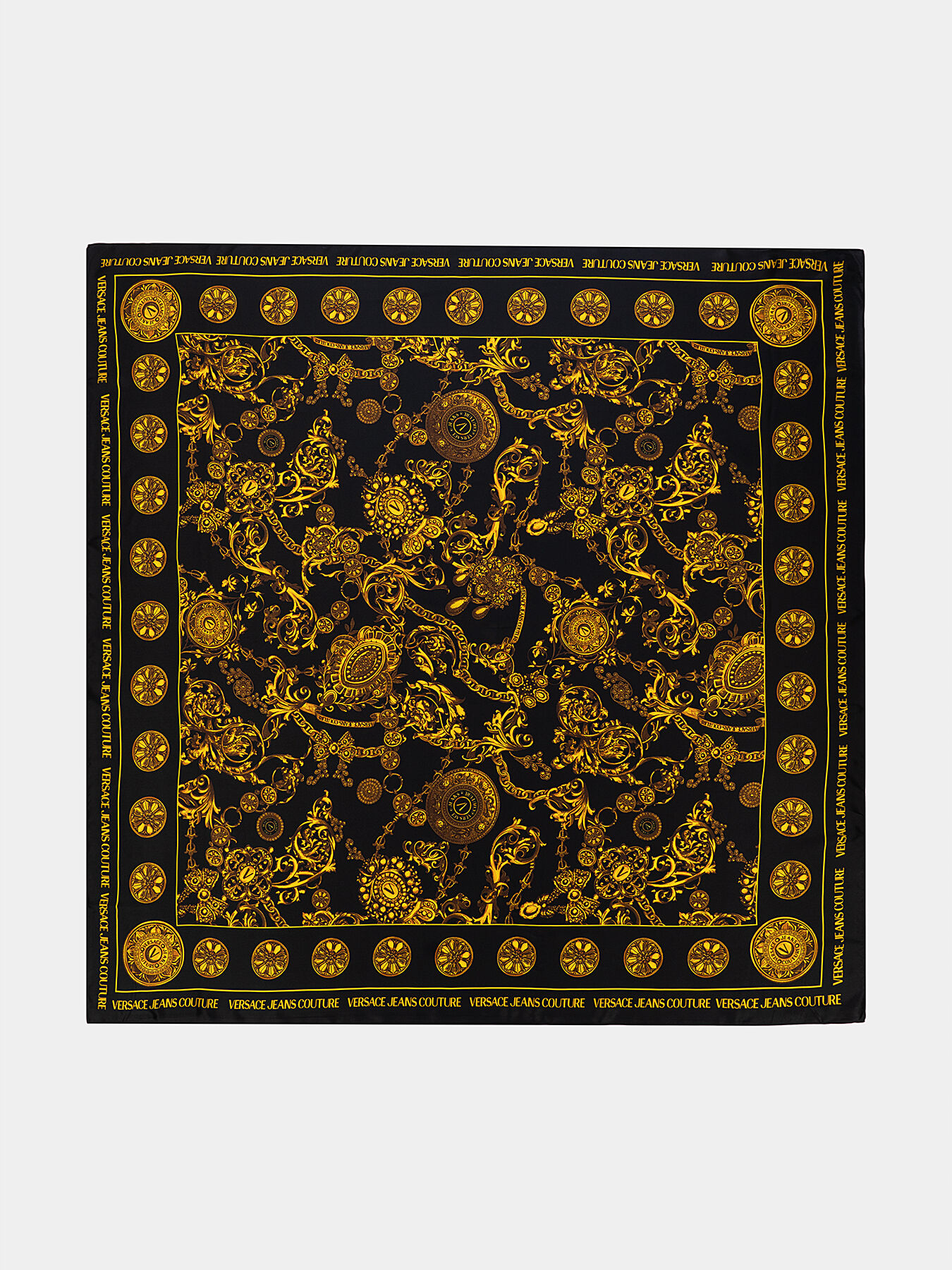 新素材新作 Silk Globalbrandsstore — COUTURE JEANS VERSACE brand scarf パンツ