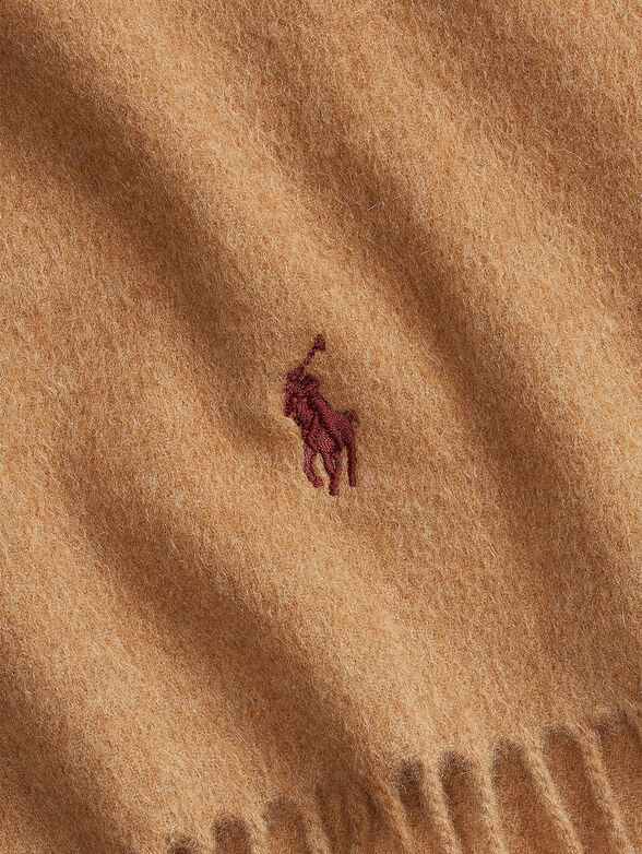 Brown cashmere scarf - 1