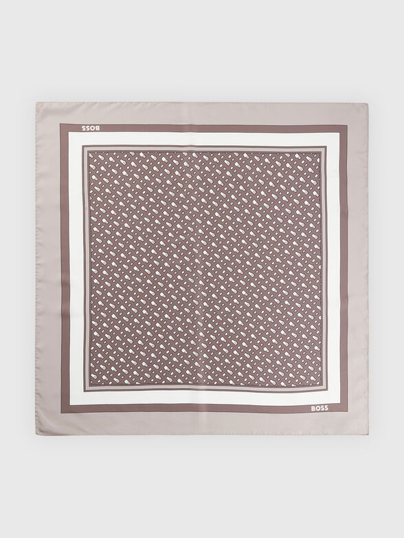 Silk scarf with print - 1