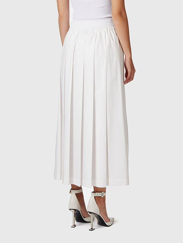 White pleated skirt with art print - 2