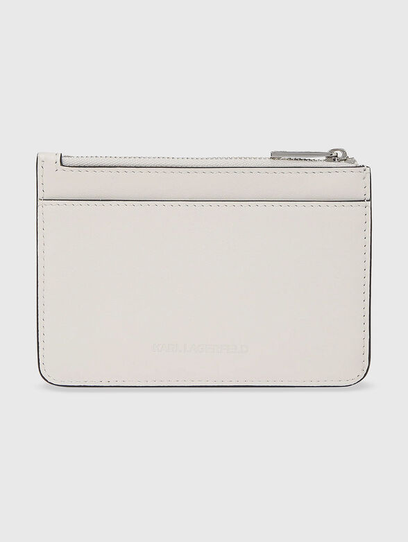 IKON/K eather cardholder with studs - 2