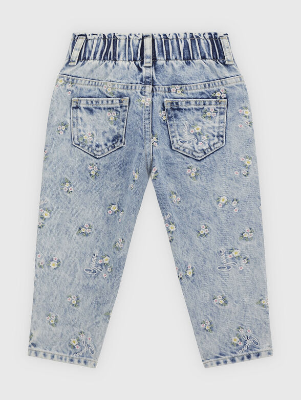 Jeans with floral embroidery - 2