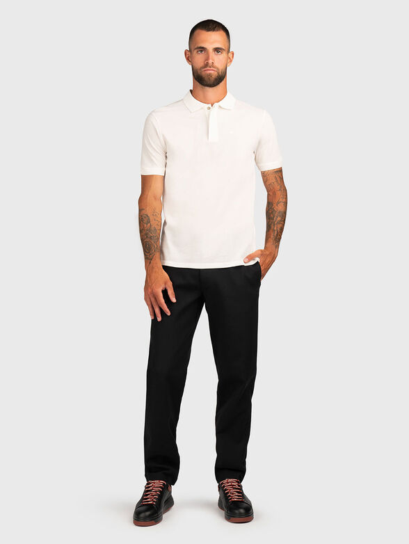 Cotton polo shirt with logo - 2