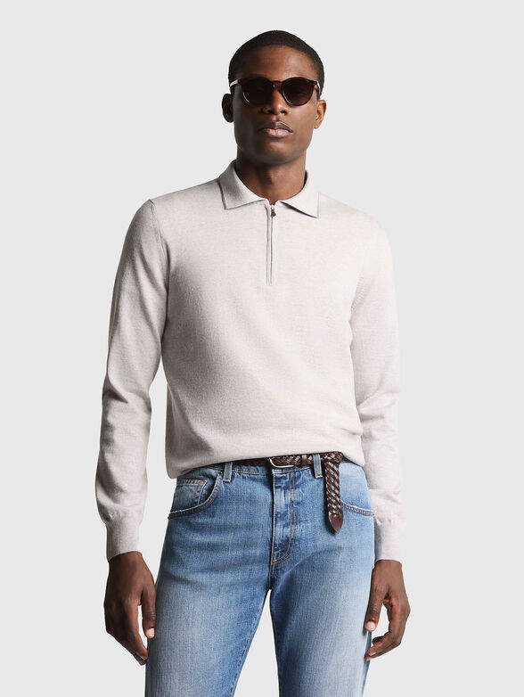 Polo shirt in wool - 1