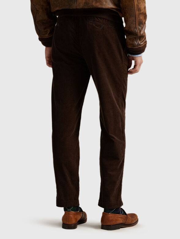 Straight trousers with waist  tie  - 2