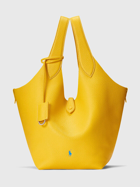 Кожена чанта с лого детайл - 1