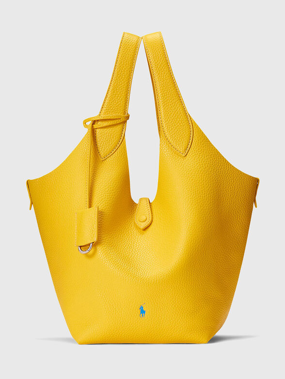 Leather tote bag with logo - 1