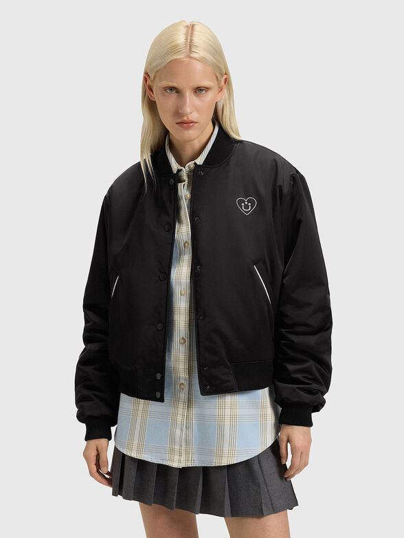 Bomber jacket with buttons - 1