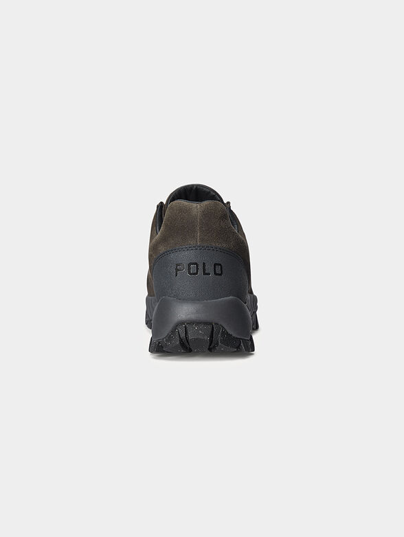 Suede sports shoes with zip - 3
