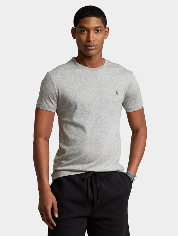 T-shirt with multicolour embroidery - 1
