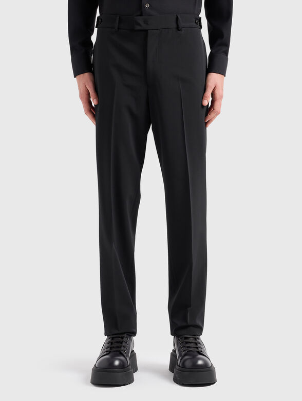 Black straight trousers - 1