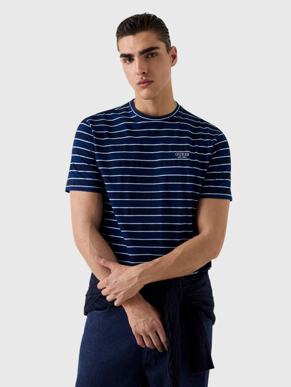 Striped cotton T-shirt - 1