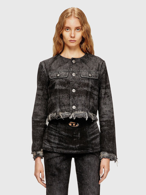 DE-GRAFFY-FSH short denim jacket  - 1