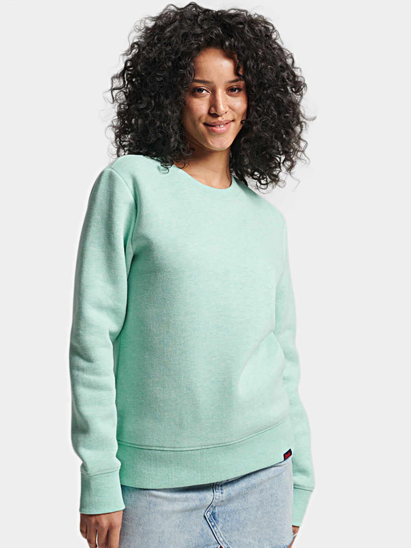 【Superdry】Superdry エッセンシャル ロゴ クルー トレーナー Superdry Mens Midwest Blue Marl Essential Logo Crew