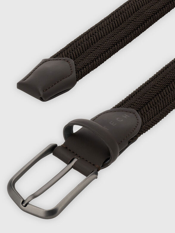 Braided belt in dark brown - 2