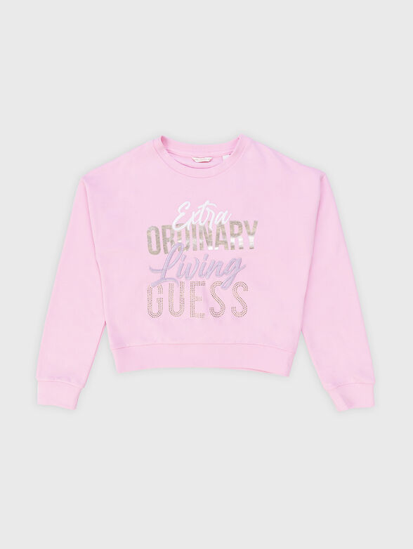 Cotton sweatshirt with sequins - 1