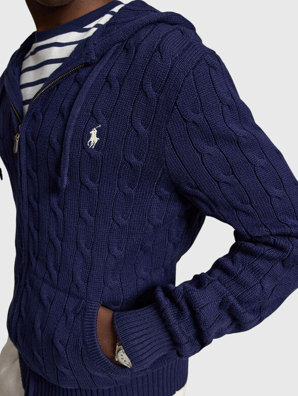 Dark blue cardigan - 4