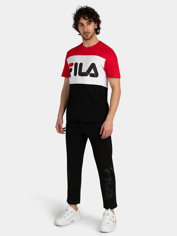 Cotton three-colored T-shirt - 4