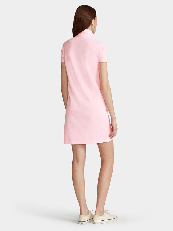 Pink dress with logo element - 2