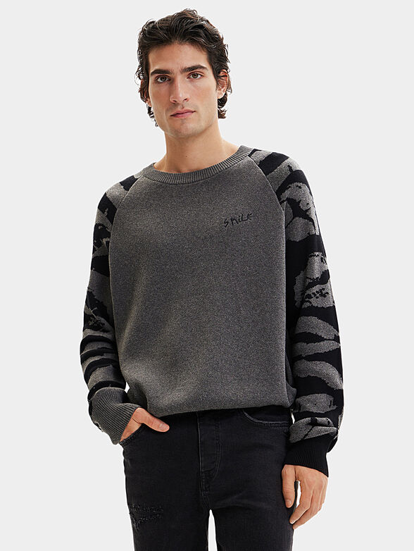 ARNALDO sweater with accent sleeves - 2