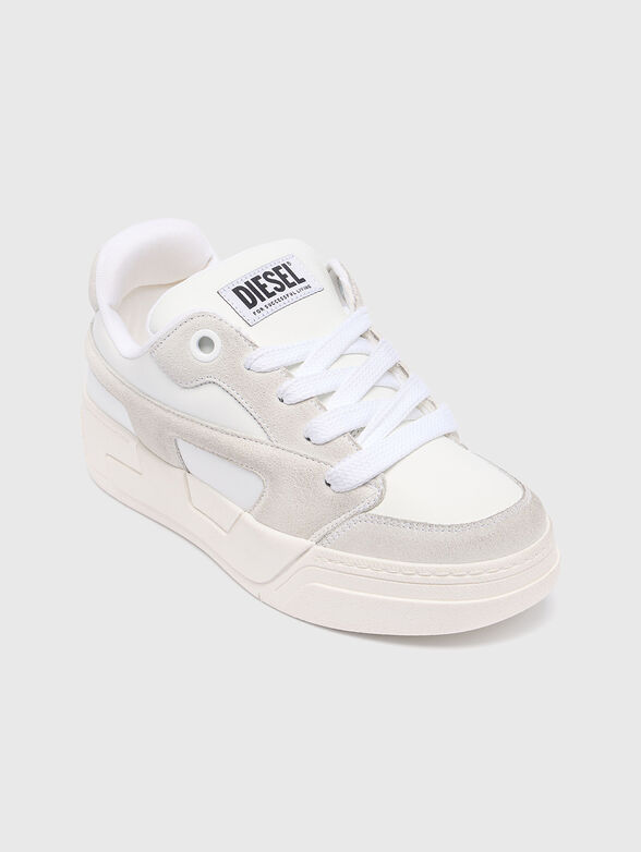 White leather sport shoes - 6