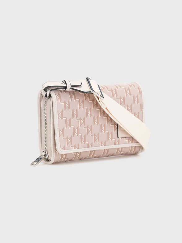 Crossbody bag with monogram logo print - 4
