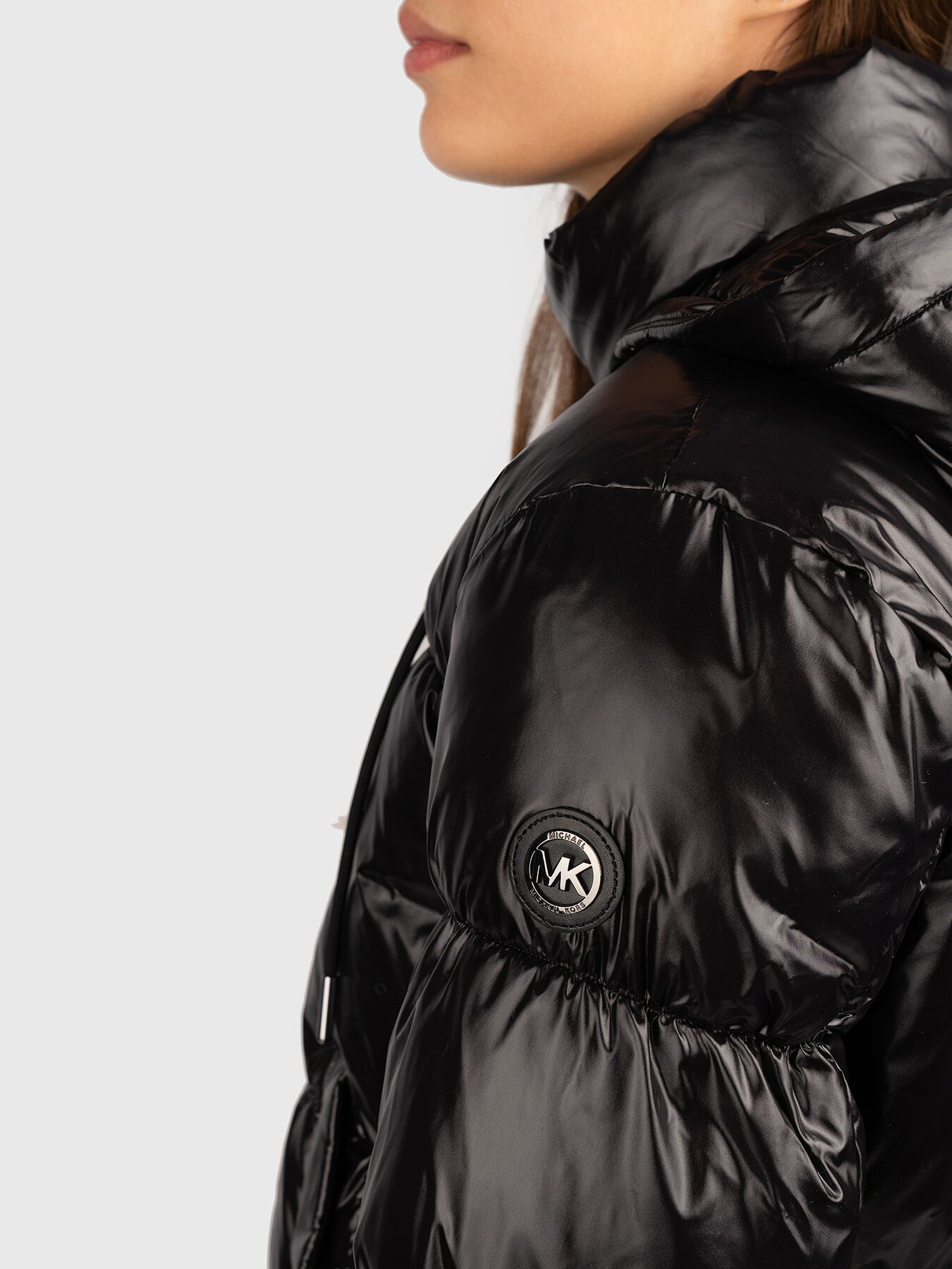 p*e様 MICHAEL KORS ボア襟ジャケット M 黒 MICHAEL KORS ボア襟ジャケット M 黒