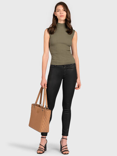 Knitted top LILY with elastic rib - 5