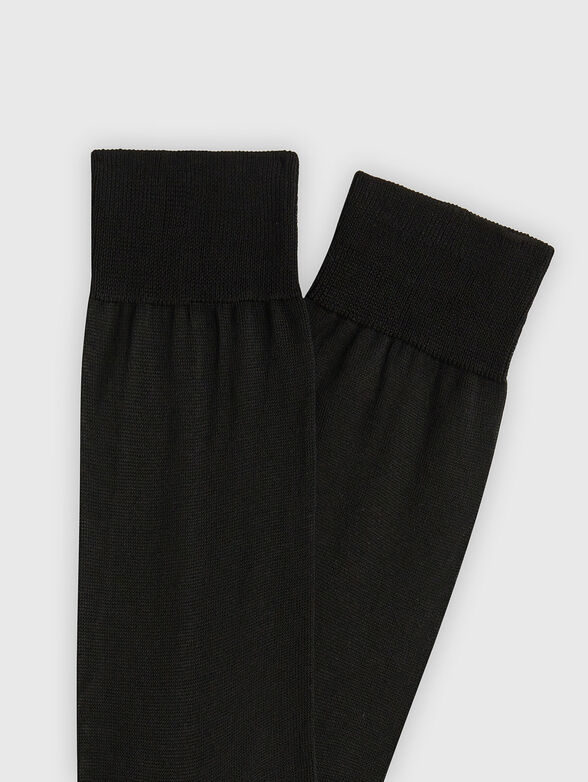 Cotton socks in black - 2