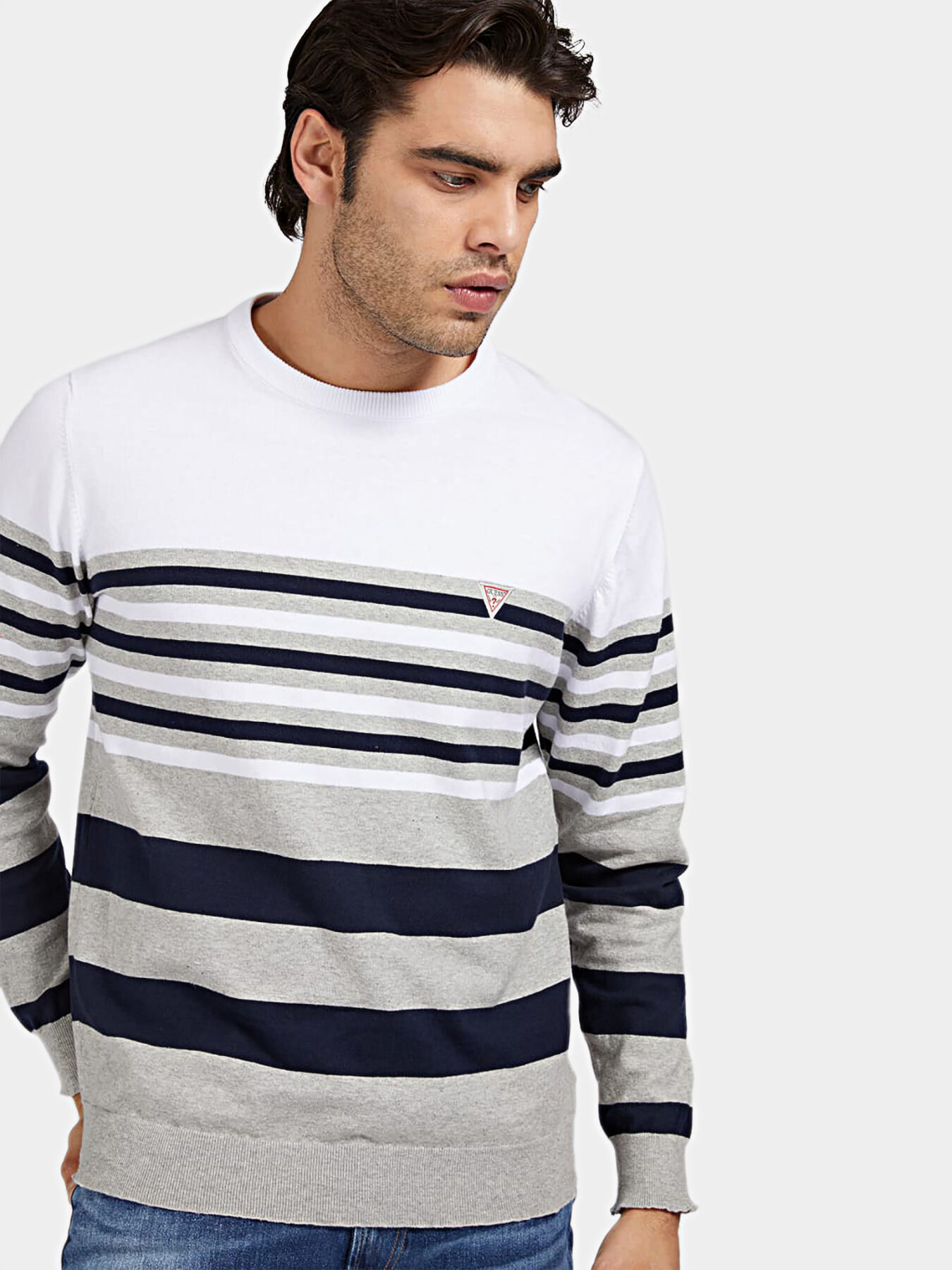 Guess sweater striped new arrivals