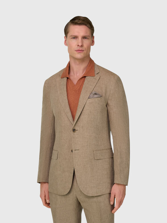 Beige linen suit - 2