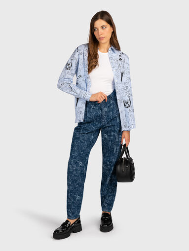 Jeans with art print - 5