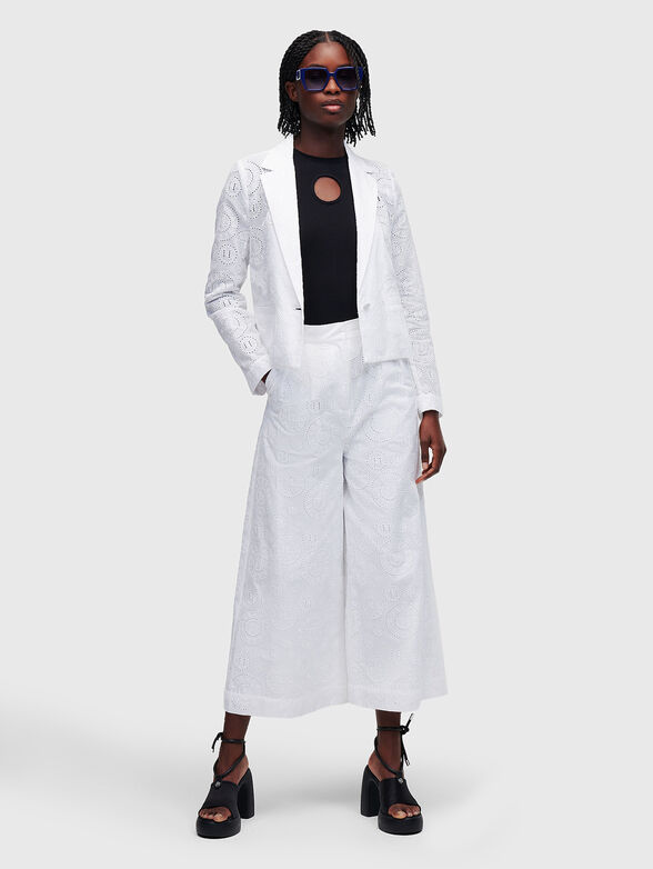ANGLAISE white blazer with embroidery - 2