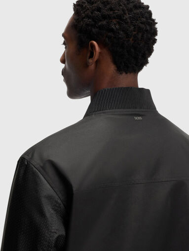 Transitional jacket with a monogram - 4
