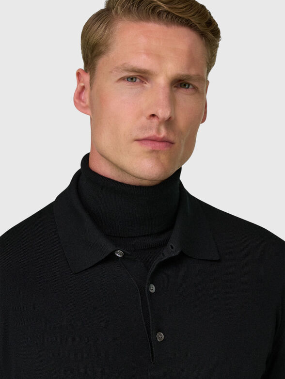 Knitted polo shirt - 4