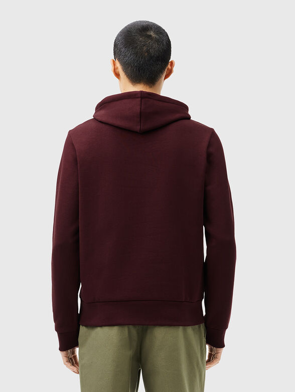 Hooded sweatshirt with logo accent - 3