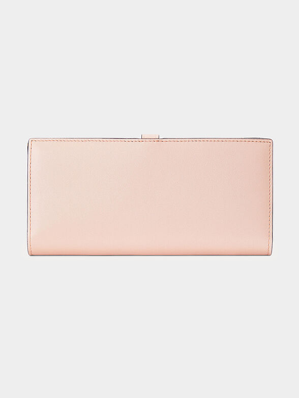 Leather purse in pink - 2